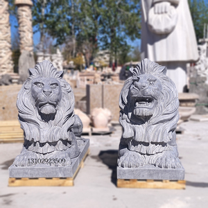 石雕青石欧式狮子