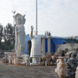 汉白玉挥手毛主席石雕