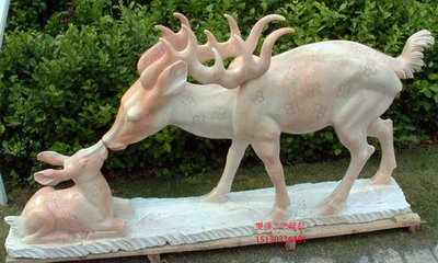 石雕小鹿梅花鹿