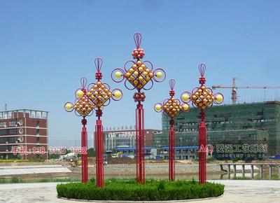 不锈钢雕塑-BXG1003-不锈钢中国结