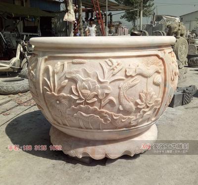 石雕鱼缸花盆-YGHP1004