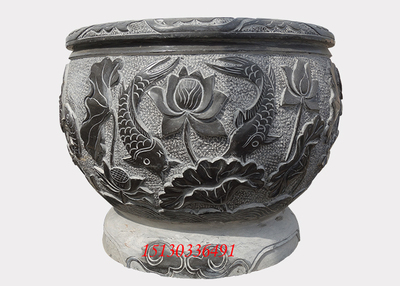 石雕鱼缸花盆-YGHP1001